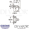 Grohe Eurosmart Single-Lever Shower Mixer Dimensions