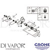 Grohe 33555002 Mixer Spare Diagram