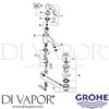 Grohe 33558 Mixer Spare Diagram