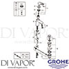 Grohe 33558LS3 Mixer Spare Diagram