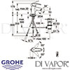Grohe Eurostyle Single-Lever Basin Mixer S-Size Dimensions