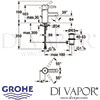 Grohe Essence Single-Lever Basin Mixer S-Size Tap Dimensions