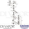 Grohe 33565002 Mixer Spare Parts