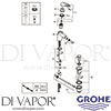 Grohe 33565003 Mixer Spare Diagram
