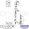 Grohe 33565LS3 Mixer Spare Diagram