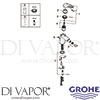 Grohe 33566003 Mixer Spare Diagram