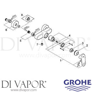 Grohe 33577 Europlus Shower Spare Parts