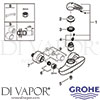 Grohe 33590003 Mixer Spare Diagram