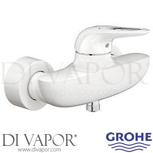 Grohe 33590LS3 Eurostyle Moon White / Chrome Single-Lever Shower Mixer (1/2 Inch) Spare Parts