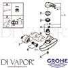 Grohe 33590LS3 Mixer Spare Diagram