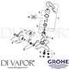 Grohe 33591 Mixer Spare Tech Diagram