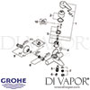 Grohe Eurostyle Single-Lever Bath Shower Mixer Spares