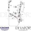 Grohe Eurostyle Single-Lever Bath Shower Mixer Spares