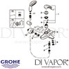 Grohe Eurostyle Single-Lever Bath Shower Mixer Spares