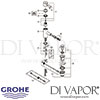 Grohe Essence Bidet Mixer S-Size Spares