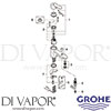 Grohe 33614002 Mixer Spare Diagram