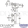 Grohe 33624 Mixer Spare Diagram