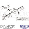 Grohe 33624001 Mixer Spare Tech Diagram