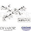 Grohe 33624AL1 GEN1 Mixer Spare Tech Diagram