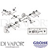 Grohe 33624AL1 Mixer Spare Tech Diagram