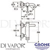 Grohe 33624DA1 GEN1 Mixer Spare Tech Diagram