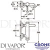 Grohe 33624DA1 Mixer Spare Diagram