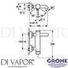 Grohe 33624GN1 Mixer Spare Diagram