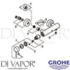 Grohe 33636001 Mixer Spare Tech Diagram
