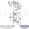 Grohe 33636DA1 Mixer Spare Tech Diagram