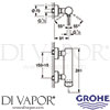Grohe 33636DL1 Mixer Spare Diagram