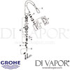 Grohe K4 Single-Lever Sink Mixer Spares