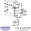 Grohe Lineare Bidet Mixer S-Size Dimensions