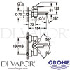 Grohe 33849001 Mixer Spare Diagram