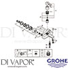 Grohe 33849001 Mixer Spare Tech Diagram