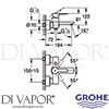 Grohe 33849DC1 Mixer Spare Diagram