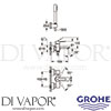 Grohe 33850001 Mixer Spare Diagram