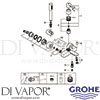 Grohe 33850001 Mixer Spare Tech Diagram