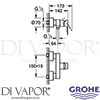 Grohe 33865DC1 Mixer Spare Diagram