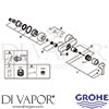 Grohe 33865DC1 Mixer Spare Tech Diagram