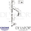 Grohe Europlus Single-Lever Sink Mixer Kitchen Tap Spares