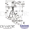 Grohe 33934000 Mixer Spare Diagram