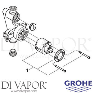 Grohe 33961 Concealed Body for OHM Spare Parts