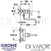Grohe Eurostyle Single-Lever Sink Mixer Dimensions