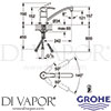 Grohe 33984001 Mixer Spare Diagram