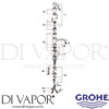 Grohe 33984001 Mixer Spare Tech Diagram