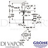 Grohe 33991001 Mixer Spare Diagram
