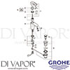 Grohe 33991001 Mixer Spare Tech Diagram