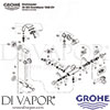 Grohe 34 025 Spare Tech Diagram