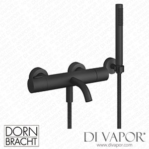 Dornbracht Meta Bath Thermostat for Wall Mounting with Hand Shower Set - Matte Black 34 234 979-33 Spare Parts