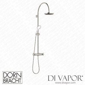 Dornbracht Tara Shower Pipe with Shower Thermostat without Hand Shower - Platinum 34 458 892-08 Spare Parts